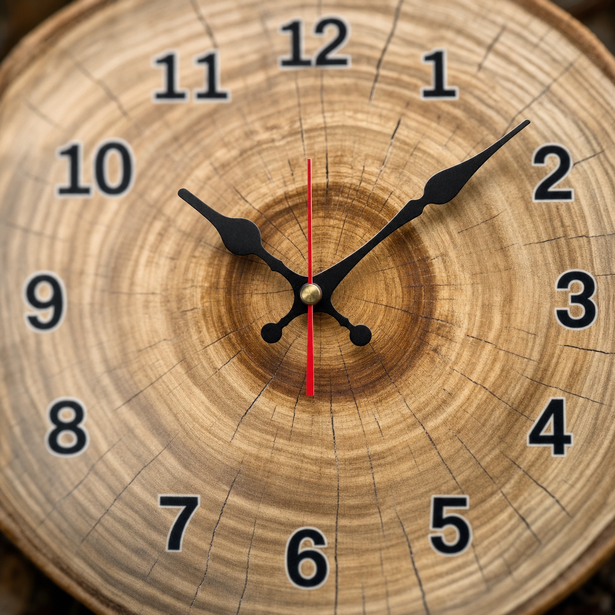 Rustic Wall Clock Silent Movement