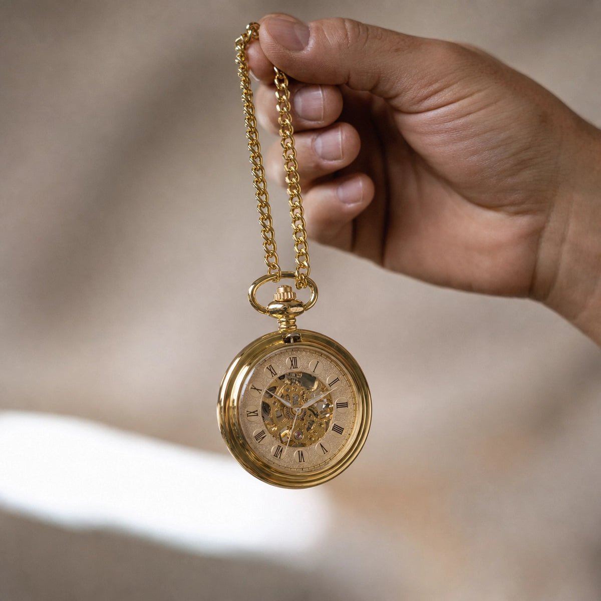 Vintage Mechanical Pocket Watch Gift