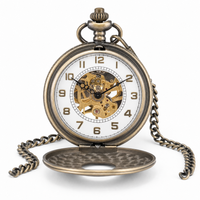 Mechanical Engraved Pocket Watch For Men